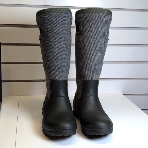 Bogs Crandall Wool Boots Dark Gray Size 6 EUC - Picture 3 of 9
